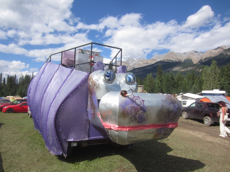 Hippo Love Art Car at Motion Notion Festival