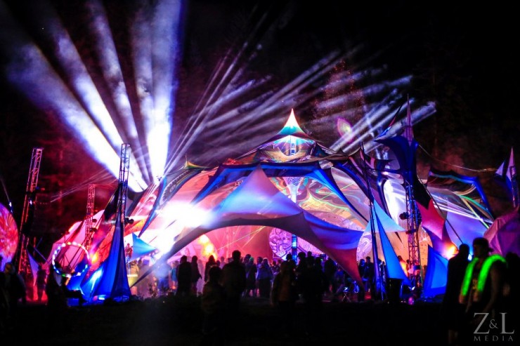 The Temple Stage at Motion Notion Festival